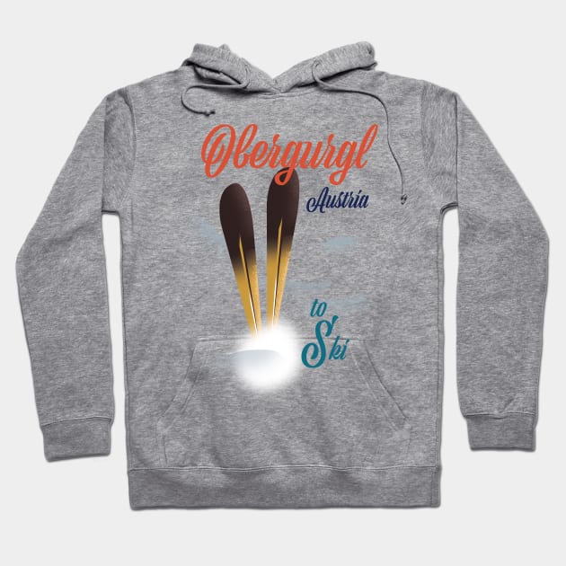 Obergurgl Austrian ski poster Hoodie by nickemporium1